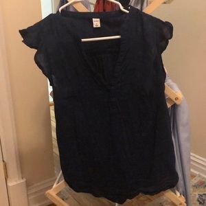 Navy blouse